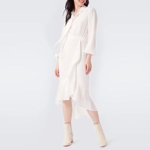 NWT DVF Diane Von Furstenberg Agna Soft Crepe Midi Dress